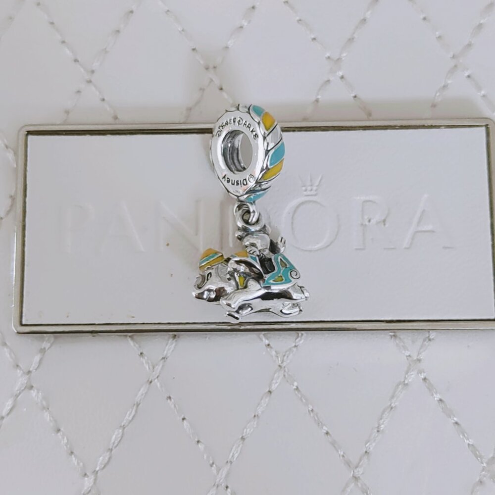Pandora Mickey Mouse on Dumbo the Flying Elephant Dangle Charm